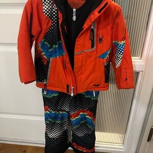 Spyder Kids' Orange and Black Matching Set